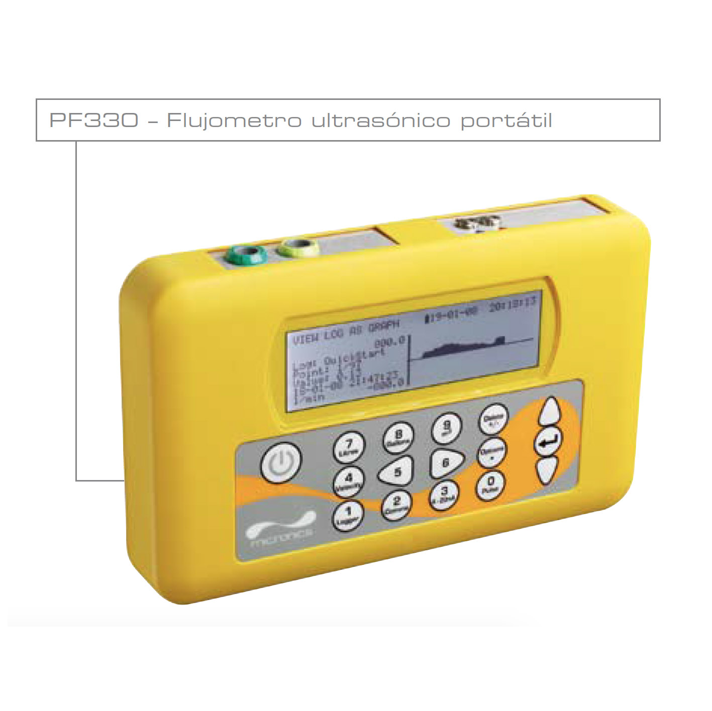 Caudalímetro ultrasónico portátil | Portaflow PF333/PF222 | Micronics