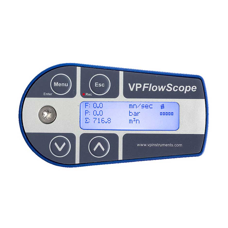 Caudalímetro de aire comprimido húmedo en condiciones saturadas | VP FlowScope dP | VP Instruments